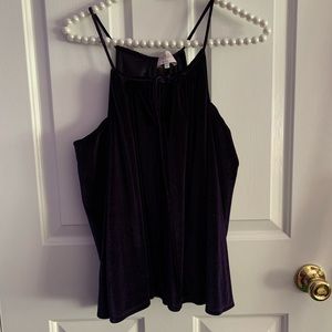 Purple Velvet Blouse